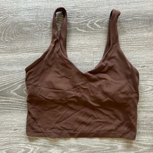 lululemon athletica Brown Crop Tank Top